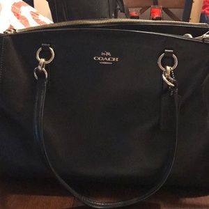 Leather 2 way coach purse